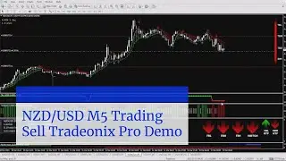 NZD/USD M5 Forex Short Trade Demo - Trading Sell Tradeonix Pro System Demo