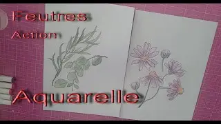 Scrapbooking;peinture..Test Feutres  Aquarelles Action