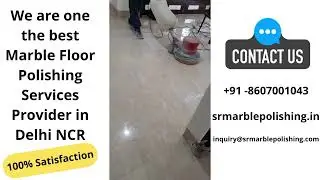 Professional Marble floor Polishing in Delhi NCR. Outcome is Elegant shiny marble floor finishing