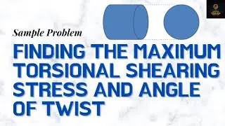Maximum torsional shearing stress and angle of twist | Mechanics of Deformable Bodies Lesson 11