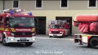 Löschzug + RTW + DLK 12-9 (erstmalig gefilmt) BF München FW 5 Ramersdorf