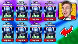 Trafiłem ⚠️ *OSTATNIĄ* MITYCZNĄ POSTAĆ 📺 (TITAN CINEMAMAN) 🤑 za 100 MONET ✅ w Toilet Tower Defense