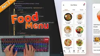 Asmr Programming - Food Delivery App Coding JetpackCompose (Part 2)