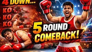 4 Knockdowns Ke Baad 5 Round Ka Comeback! Game Palat Diya 🔥⚡