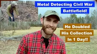 Metal Detecting a Virginia Civil War Battlefield - Brass and Lead!