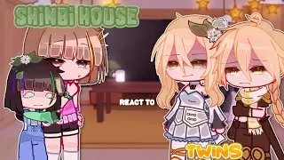 shinbi house react to Twins||genshin impact\\gachaclub