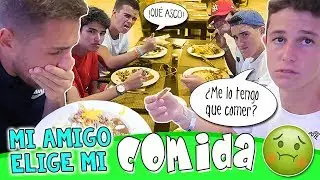 La PERSONA de ENFRENTE elige MI COMIDA en un BUFFET 🍽 RETO con Mis amigos #LosXOBIS 🤮 Casi vomito!
