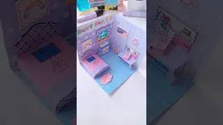 DIY Miniature Doll house #shorts #art #diy #dollhouse #youtubeshorts