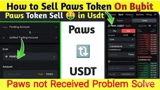 Paws Token sell kaysay kare||| Paws Token not Received Problem Solve bitget Exchange
