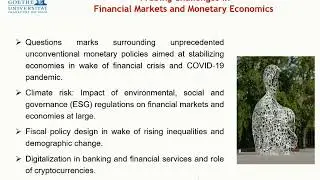 The Master in Global Finance and Economics (GFE) Program