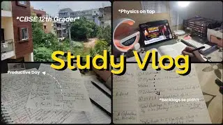 12 Hours Study Vlog As a JEE 2026 Aspirant💥⚡*focusing on revision*🍂