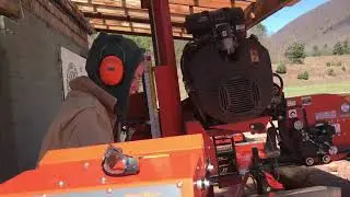 Milling pine on an LT40 Woodmizer