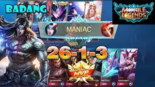 Mobile Legends Gameplay BADANG MANIAC!