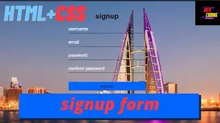 sign up form html + css #webcodingjr