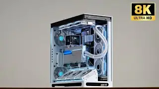 Ultimate White Gaming PC Build🤴 RYZEN 9 9950X3D & RTX 5090D😵 #pcbuild #gaming #asmr #rtx #amd 