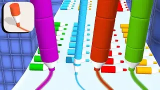 Crayon Rush 3D ​- All Levels Gameplay Android,ios (Levels 128-133)