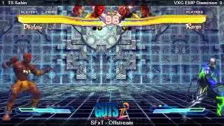 GUTS2 - SFxT - TS Sabin (Alisa,Dhalsim) Vs.  VXG EMP Dieminion (Hwoarang,Raven)