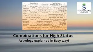 Combinations for High Status as per Vedic Astrology | Astrology explained in easy way
