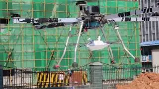 multi rotors drone for air monitoring