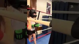 My girls at boxing #kidsboxing #girlboxers