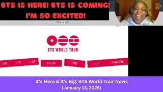 It's Here & It's Big: 1st Reaction To: BTS World Tour News #BTSWorldTour