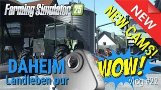 LS25 Daheim FarmVlog#22 NEW INTRO💚 Neue Kameras🎥Walze reparieren & Milch verkaufen mit Unimog🥛Fendt