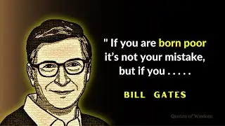 Most Motivational Quotes of Bill Gates On Success | Quotes of Wisdom