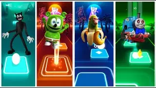 Cartoon Cat 🆚 Gummy Bear 🆚 Chimpanzini Bananini 🆚 Tomas train eater   / Who is Best?