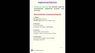 Engineering Materials.......#EngineeringMaterials #MaterialScience #DiplomaEngineering #Shorts
