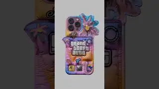 GTA VI iPhone case #art #digital3d #3dart #3dmodeling #gamedesign #retro #retrowave #3danimation