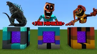 How To Make Portal To Godzilla mimicer DogDay In Minecraft
