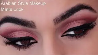 Arabian Style Makeup Tutorial Matte Look| Arabic Eye Makeup | Beauty by Saba