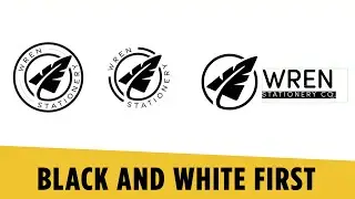 Black & White First: My Go-To Logo Design Tip