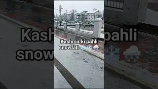 Mini Vlog # kashmir me snowfall ❄️❄️# mountain #beutiful view#shorts