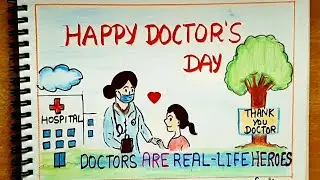 Easy Drawing for Doctor&rsquo;s Day | Easy & Beautiful Art 👩&zwj;⚕️