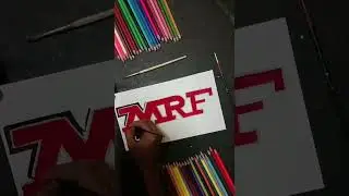 MRF logo painting  #shorts