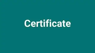 'Certificate' Meaning and Pronunciation
