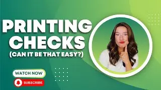 How to Print a single check in Quickbooks Online!