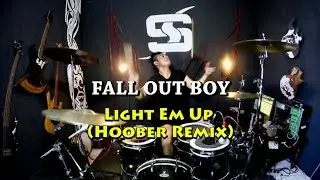 Fall Out Boy - Light Me Up (Hoober Remix)  #trapnation drum cover by @sony_satya_  #drum #drumcover