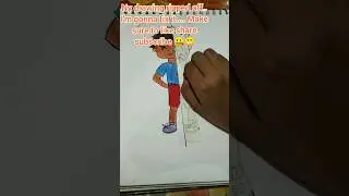 Drawing A Boy in Realistic way vs. Animated way P1 |Iam Adiya Barbie |