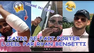RAYANE BENSETTI LUI JETTE L'OEIL ET ZATIS TOMBE DU QUAD !