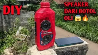 DIY Speaker Bluetooth dari Botol Oli Motor 😱 | Portable Oil Bottle Speaker Build