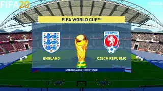 FIFA 20 | England vs Czech Republic - Fifa World Cup - Full Match & Gameplay