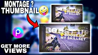 how to make bgmi montage thumbnail in Android mobile l🥺 PicsArt se thumbnail kese banye ll