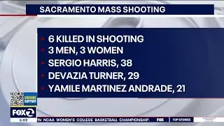 Sacramento shooting victims identified as investigation continues