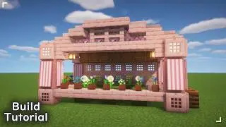 🌸 Small Cherry Blossom Flower Stall 🌺 | Minecraft Build Tutorial