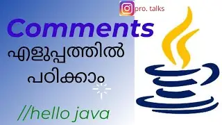 comments in Java l types of comments