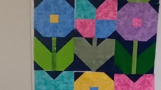 Baby Quilt 1 of 2 Flower Power