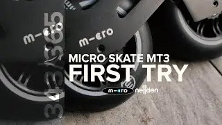 343/365: Micro Skate MT3 First Try | Tri-Wheel Skates Big Wheeling Inline Skates Beginner Mode
