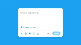 How To Create Twitter Tweet Box with Character Limit Highlighting Using HTML CSS & JavaScript